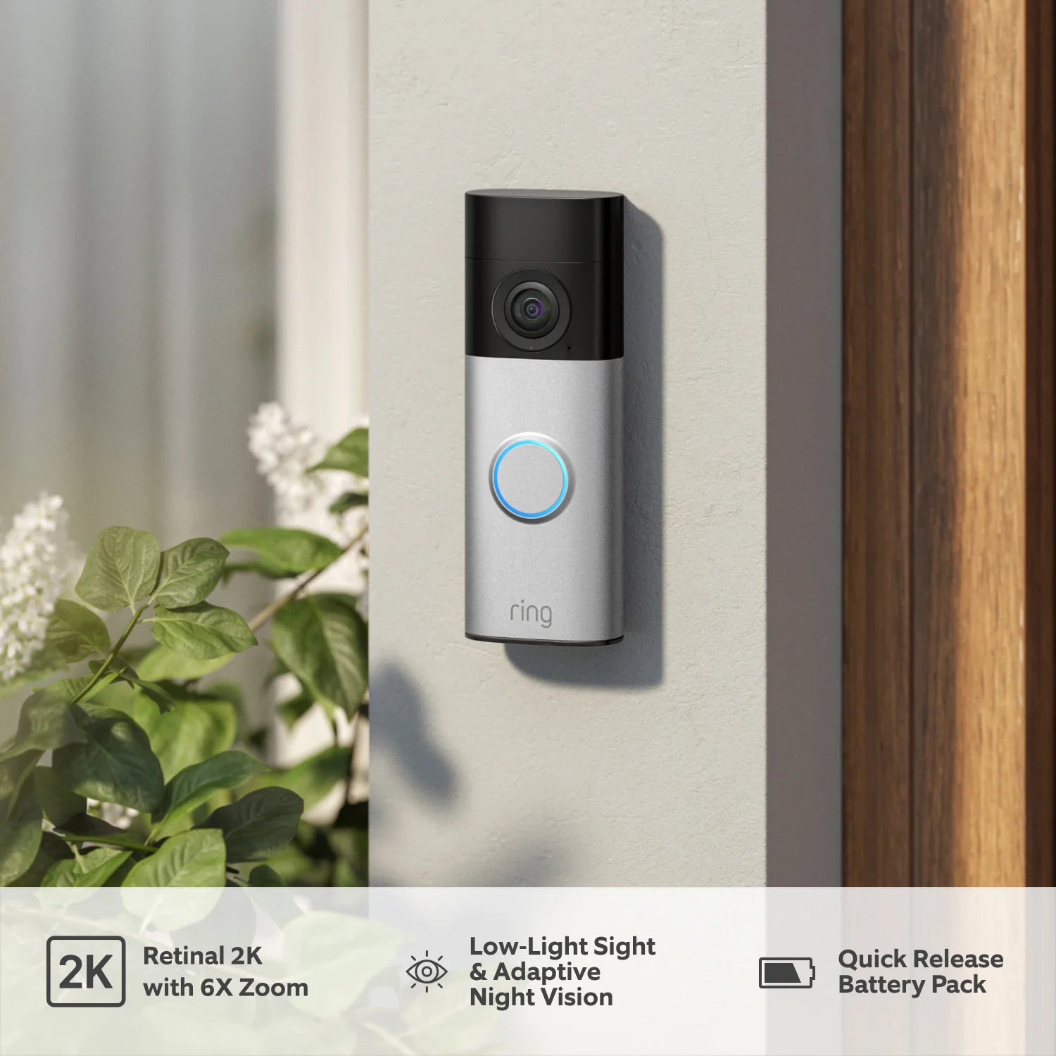 Battery Video Doorbell 2K Plus